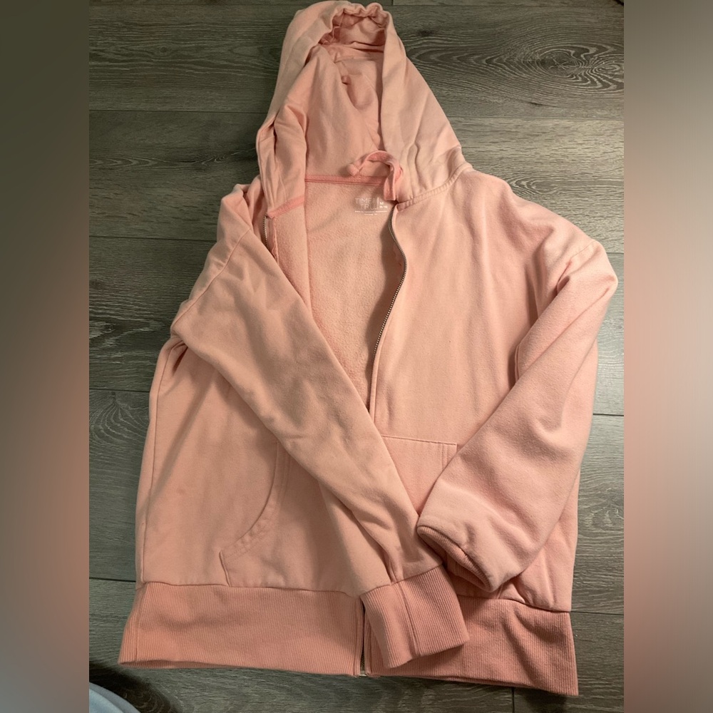 Pink zip up